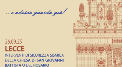 CONFERENZA STAMPA PER L’INTERVENTO DI MESSA IN SICUREZZA, CONSOLIDMENTO E RESTAURO DELLA FACCIATA  DELLA CHIESA DI SAN GIOVANNI BATTISTA AL ROSARIO