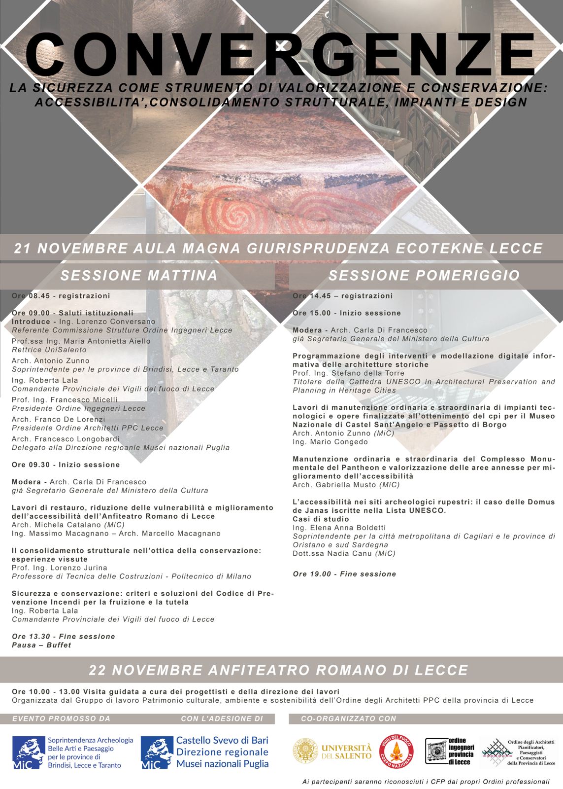 Convergenze – La sicurezza come strumento di valorizzazione e conservazione: accessibilità, consolidamento strutturale, impianti e design