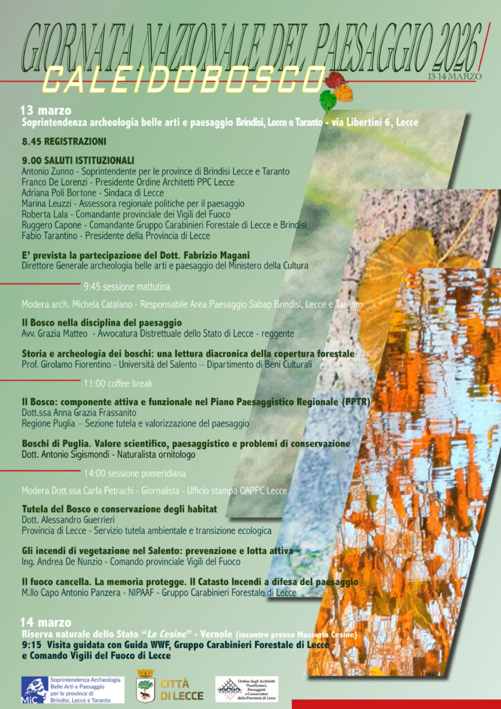 GIORNATA NAZIONALE DEL PAESAGGIO 2026 (13-14 MARZO) – CALEIDOBOSCO