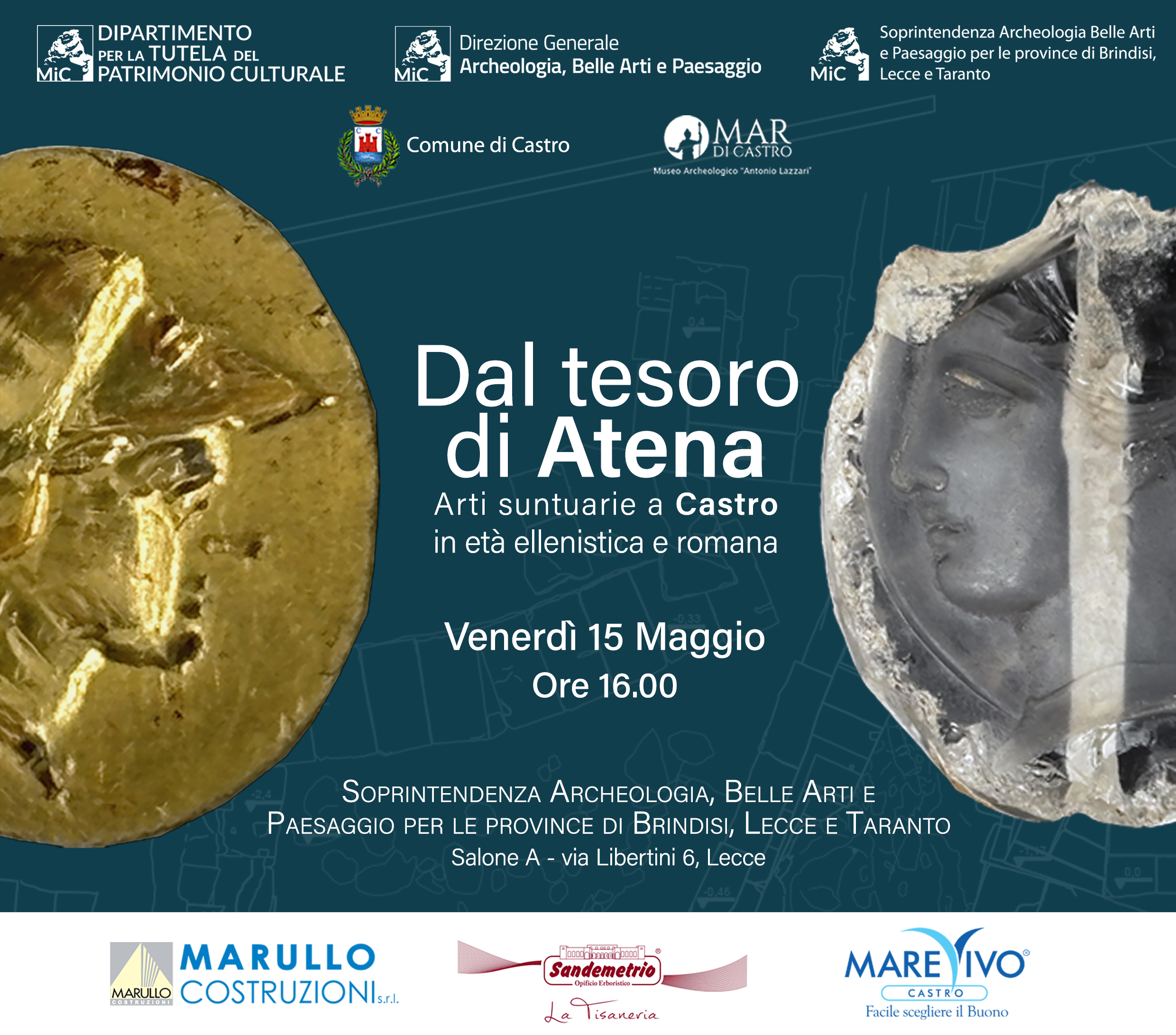 Dal tesoro di Atena. Arti suntuarie a Castro in età ellenistica e romana – Inagurazione mostra.